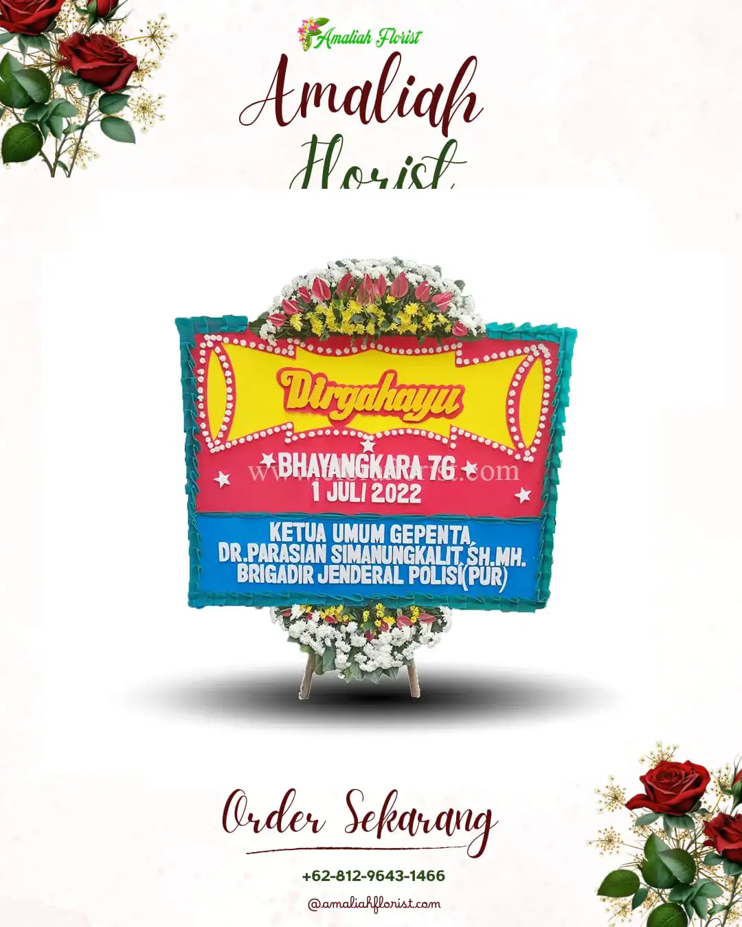 Papan Bunga HUT Ulang Tahun Kedungkembar